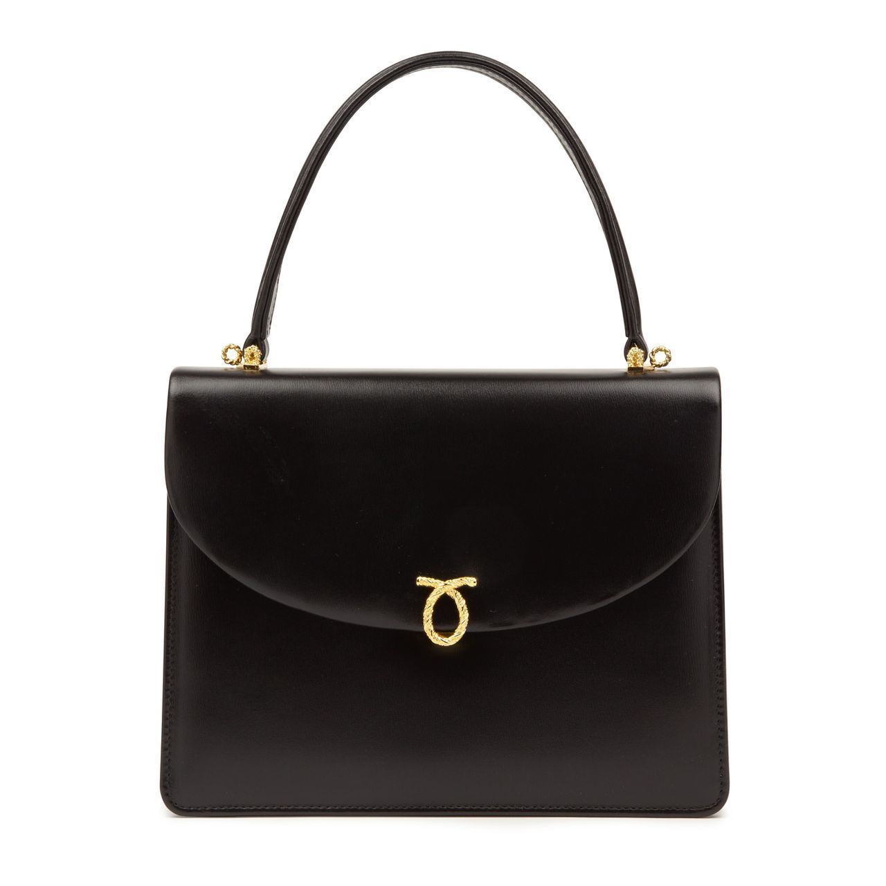 Bellini - Ebony Black | Top Handle Bags | Launer London