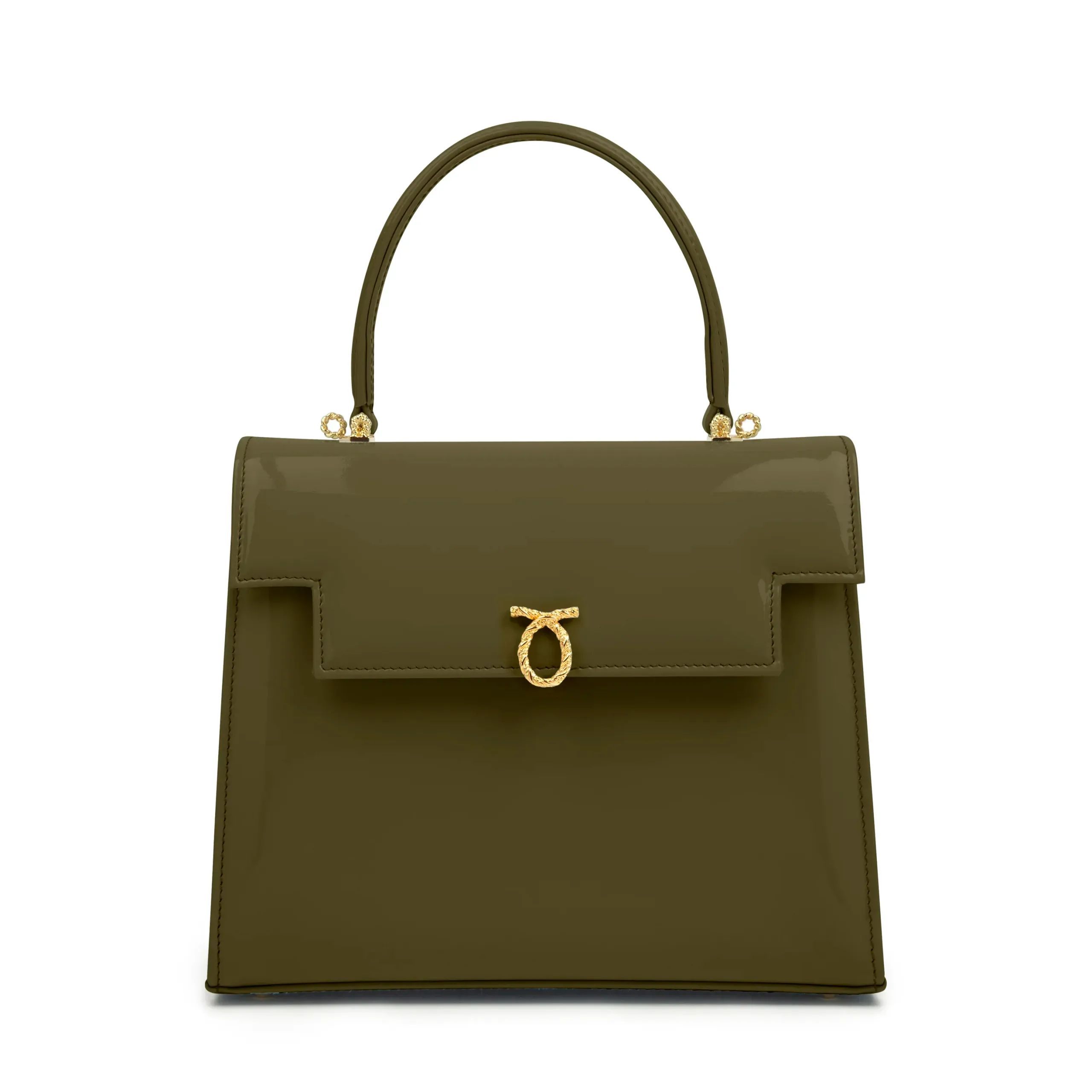 Traviata - Deep Moss | Top Handle Bags | Launer London