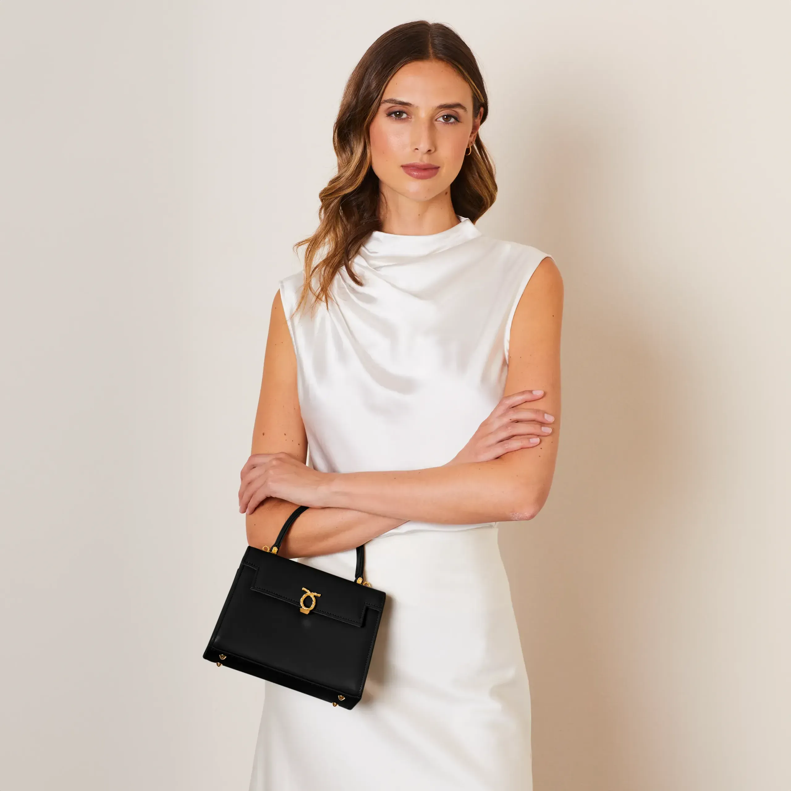 Judi – Ebony Black | Top Handle Bags | Launer London Judi – Ebony Black | Top Handle Bags | Launer London