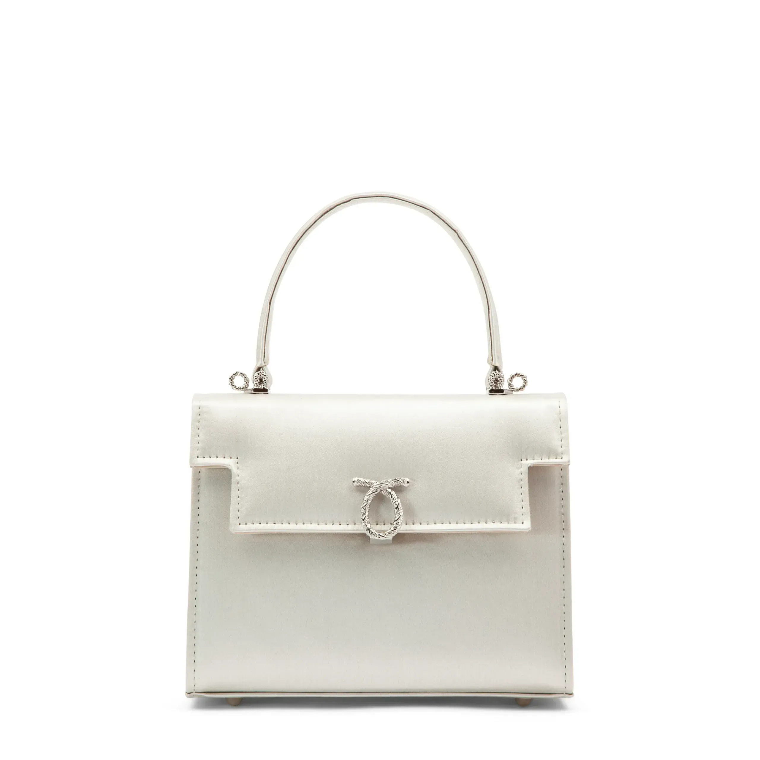 Viola – Oyster (Satin) | Top Handle Bags | Launer London