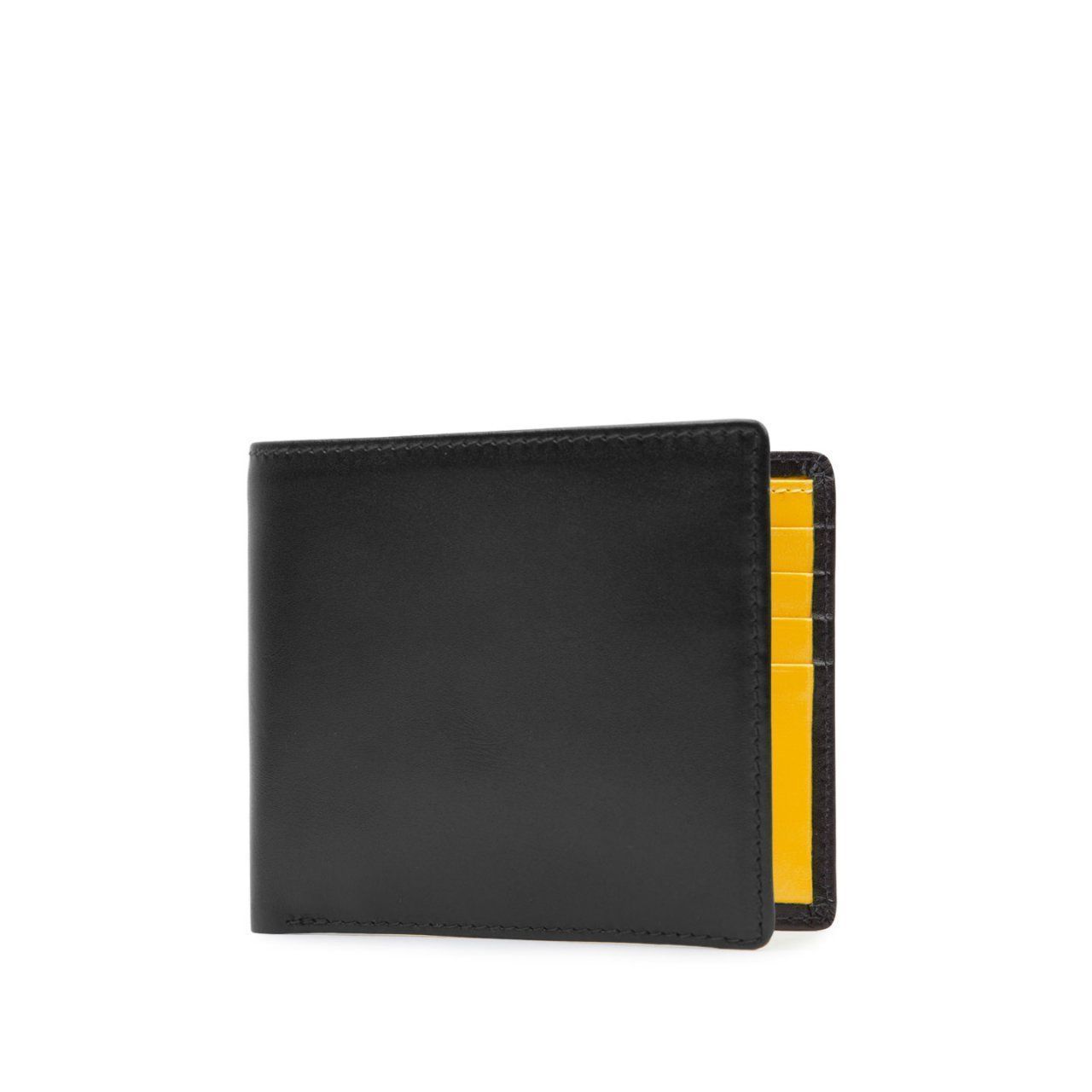Eight credit card wallet – Ebony Black / Chrome Yellow