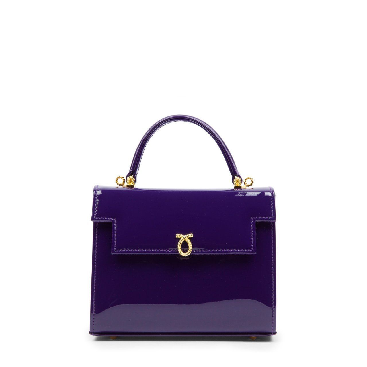 Natalia – Purple (Patent) – Launer London